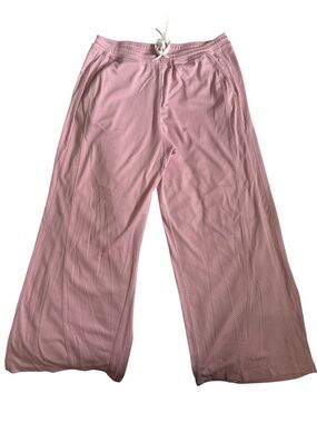 Free People- Overtime mesh Pants in light pink. NWOT